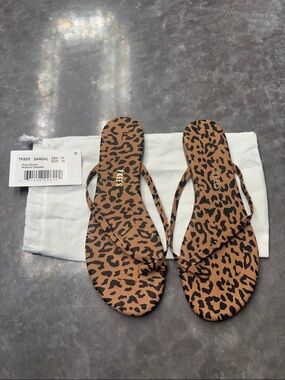 TKEES Riley Leopard Print Flip Flop Sandal